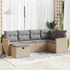 Image de vidaxl Salon de jardin 6 pcs - Beige