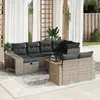 Image de vidaXL Salon de jardin 11 pcs - Gris