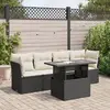 Image de vidaXL Salon de jardin 5 pcs noir