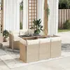 Image de VIDAXL Salon de jardin 6pcs - Beige