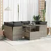 Image de vidaXL Salon de jardin 7 pcs - Gris