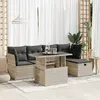 Image de vidaXL Salon de jardin 6 pcs - Gris clair