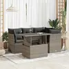 Image de vidaXL Salon de jardin 5 pcs - Gris