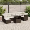 Image de vidaXL Salon de jardin 8 pcs - Marron