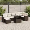 Image de vidaxl Salon de jardin 8 pcs - Marron