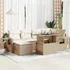 Image de VIDAXL Salon de jardin 7 pcs - Beige