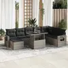 Image de VIDAXL Salon de jardin 9 pcs avec coussins - Gris
