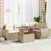 Image de VIDAXL Salon de jardin 6 pcs beige