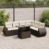 Image de VIDAXL Salon de jardin 7 pcs - Marron