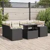 Image de VIDAXL Salon de jardin 7 pcs - Noir