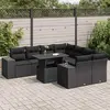 Image de VidaXL Salon de Jardin 9 pcs - Noir