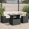 Image de VIDAXL Salon de jardin 5 pcs - Noir