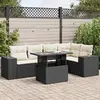Image de Salon de jardin vidaXL - 6 pcs - Noir