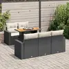 Image de vidaXL Salon de 6 pcs - Noir