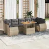 Image de vidaXL Salon de Jardin 8 pcs - Beige