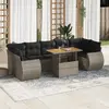 Image de VidaXL Salon de jardin 8 pcs - Gris