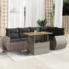 Image de Salon de jardin vidaXL 6 pcs - Gris