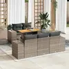 Image de VIDAXL Salon de jardin 6 pcs gris