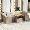 Image de VIDAXL Salon de jardin 8 pcs beige