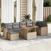 Image de Salon de jardin vidaXL 8 pcs - Beige/Acacia