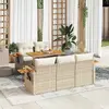 Image de VIDAXL Salon de Jardin 6 pcs - Beige