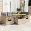 Image de vidaXL Salon de jardin 7pcs