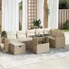Image de vidaXL Salon de jardin 8 pcs beige