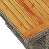 Image de vidaXL Salon de jardin 7 pcs Résine Tressée - Gris/Acacia