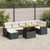 Image de vidaXL Salon de jardin 5 pcs Noir