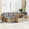 Image de VidaXL Salon de jardin 8 pcs - Beige