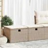 Image de Salon de jardin vidaXL 2 pcs avec coussins - Beige