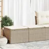 Image de VIDAXL Salon de jardin avec coussins beige (2 pcs)