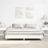 Image de vidaXL Cadre de lit sans matelas blanc 180x200 cm bois d'ingénierie