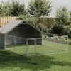 Image de vidaXL Niche d'extérieur pour chien enclos 6x3x1,9 m acier galvanisé