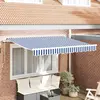 Image de vidaXL Toile de rechange pour auvent Bleu et Blanc 3,5 x 2 m Polyester