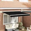 Image de vidaXL Toile de rechange pour auvent Noir 3 x 2,5 m Polyester