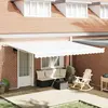 Image de vidaXL Toile de rechange pour store banne 4,5x3 m Blanc Polyester