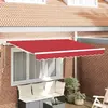 Image de vidaXL Toile de rechange pour auvent Rouge 3,5 x 2,5 m Polyester