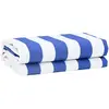 Image de vidaXL Toile de rechange pour auvent Bleu et Blanc 1000 x 160 cm