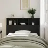 Image de vidaXL Cabinet de Tête de Lit Chêne noir 140 x 19 x 103,5 cm