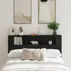 Image de vidaXL Cabinet de Tête de Lit Chêne noir Bois d'ingénierie