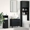 Image de vidaXL Cabinet de salle de bain avec tiroir Chêne noir 65 x 33 x 60 cm
