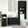 Image de vidaXL Cabinet de salle de bain avec tiroir Chêne noir 80 x 33 x 60 cm