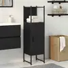 Image de vidaXL Ensemble de mobilier de salle de bain avec étagère Chêne noir