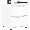 Image de VIDAXL Table de Chevet VISNES - Blanc