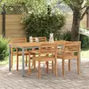 Image de vidaXL Table de jardin Naturel et gris 180 x 90 x 75 cm