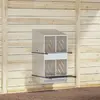 Image de vidaXL Nichoir de poules avec 4 compartiments