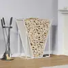 Image de vidaXL Portant de bois chauffage blanc 69,5x35x81 cm