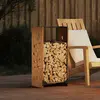 Image de vidaXL Étagère à bois 40x30x80 cm acier résistant