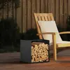 Image de vidaXL Porte-bois de chauffage 40x40x40 cm - Anthracite